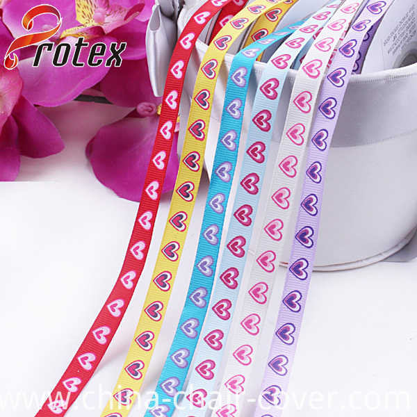 Heart Shape Printed Ribbon